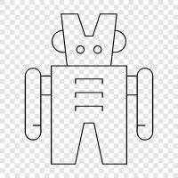 Robotics, Automation, Mechanization, Manufacturing icon svg