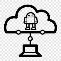 Robotik, Cloud, 3DDruck, Autonome Fahrzeuge symbol