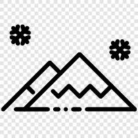 rock, peak, summit, range icon svg