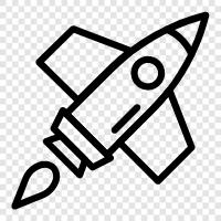 rocket launch, space, space shuttle, space exploration icon svg