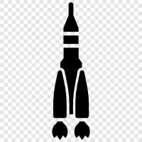 roket, uzay mekiği, uzay mekiği yörüngesi, roket fırlatma ikon svg