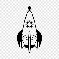 rocketship, space, astronomy, science icon svg