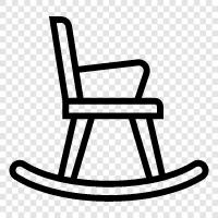 rocking chair, rocker, rocking horse, rocking bed icon svg