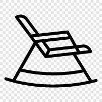 Rocking Horse, Children s Rocking Chair, Home Office Chair, Rocking Chair icon svg