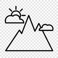 Rocky, Peaks, Hills, Range icon svg