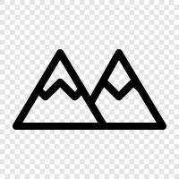 Rocky, Peaks, Range, Summit icon svg