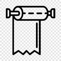 Roll, Paper, Toilet, Use icon svg