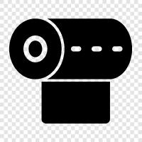 roll, tissue, paper, bathroom icon svg