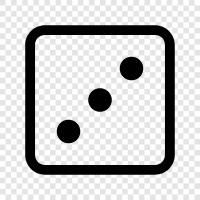 roll, random, gambling, gaming icon svg