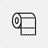 Roll, Sheets, Toilet, Paper icon svg