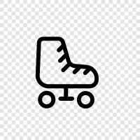 roller skating, skating, skating shoes, inline skating icon svg