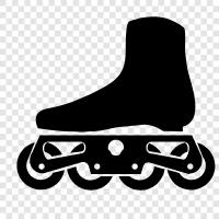 Roller Skating, Rollerblades, Inline Skates, Roller Derby icon svg