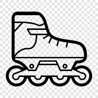 Rollerblades, Rink, Roller Rink, Roller Skating R icon svg