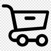 rolling cart, grocery cart, food cart, restaurant cart icon svg