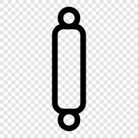 Rollstift, Küchenwerkzeug, Kochwerkzeug, Küchenutensil symbol