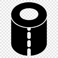 Rolls, Holder, Refills, Toilet icon svg