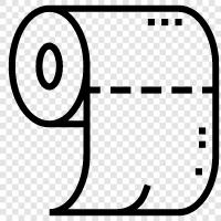 Rolls, Toilet Paper Disпенser, Toilet Paper Holder, Paper Tow Значок svg