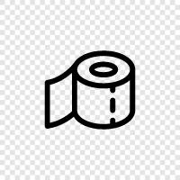 Rolls, White, Paper, Sanitary icon svg