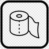 Rolls, Sheets, Toilet Paper Holder, Toilet Paper Dispenser icon svg