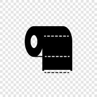 Rolls, Charcoal, Toilet, Paper icon svg