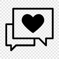 romance, chat, love, chat rooms icon svg