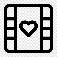 Romantic Film, Sad Film, Comedy Film, Drama Film icon svg