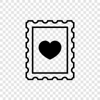 Romantic, Letter, Words, Love icon svg