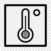 room temperature, thermostat, fan, heat icon svg