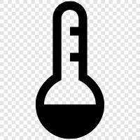 room temperature, fever, thermometer probe, fever chart icon svg