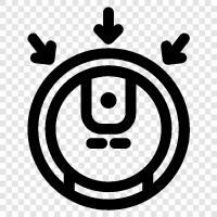 Roomba, Staubsauger, Roboter, Reiniger symbol