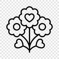 rose, jonquil, daisy, carnation icon svg