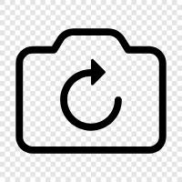 rotate camera app, rotate camera screen, rotate camera view, rotate camera 360 icon svg