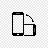 TelefonApp drehen, TelefonBildschirm drehen, TelefonKamera drehen, Telefon drehen symbol