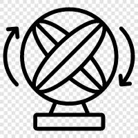 rotating, spin, orbital, circular icon svg