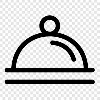 round, bread, food, tray icon svg