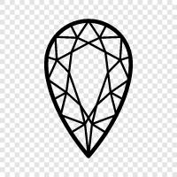 round diamond, marquise diamond, oval diamond, pear diamond icon svg