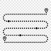 route planner, map, directions, driving icon svg