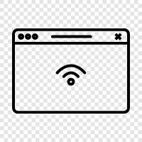 router, wireless, internet, laptop symbol