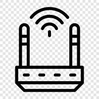 router, signal, access point, security icon svg