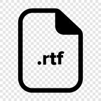 RTFDateiformat, RTFDateiendung, RTFDateiformat Beschreibung, RTFDatei symbol