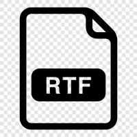 rtf text, rtf document, rtf text document, rtf symbol