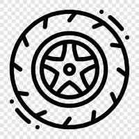 rubber, tire, car, vehicle icon svg
