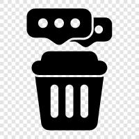 rubbish communication, garbage communication, dirty communication, unprofessional communication icon svg