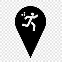 running, biking, swimming, skiing icon svg