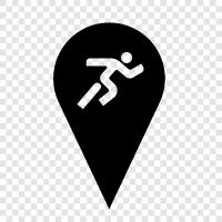 running, jogging, sprinting, jumping icon svg