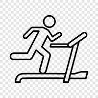 running, exercise, weights, aerobic icon svg