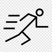 running, jogging, running shoes, running clothes icon svg