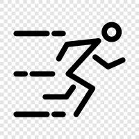 running, endurance, race, long icon svg