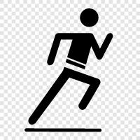 running, jog, sprint, footrace icon svg