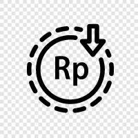 Rupiah, currency, foreign exchange, Indonesia icon svg